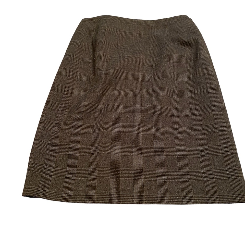 Tailor B. Moss Brown Plaid Skirt